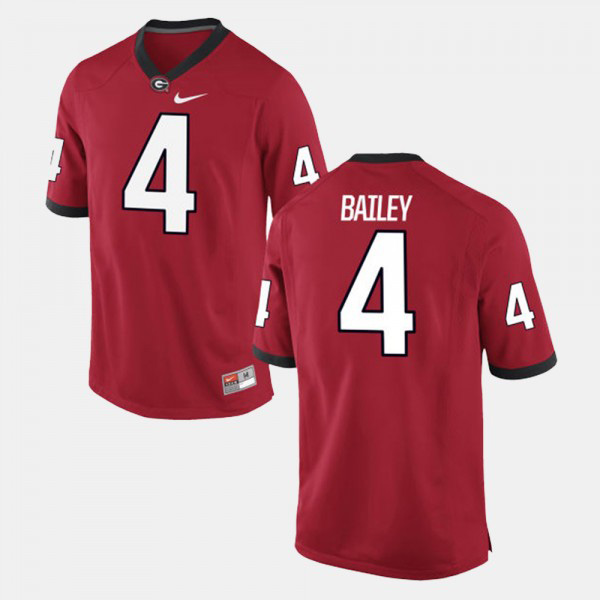 Men's #4 Champ Bailey Georgia Bulldogs For Alumni Football Game Jersey - Red